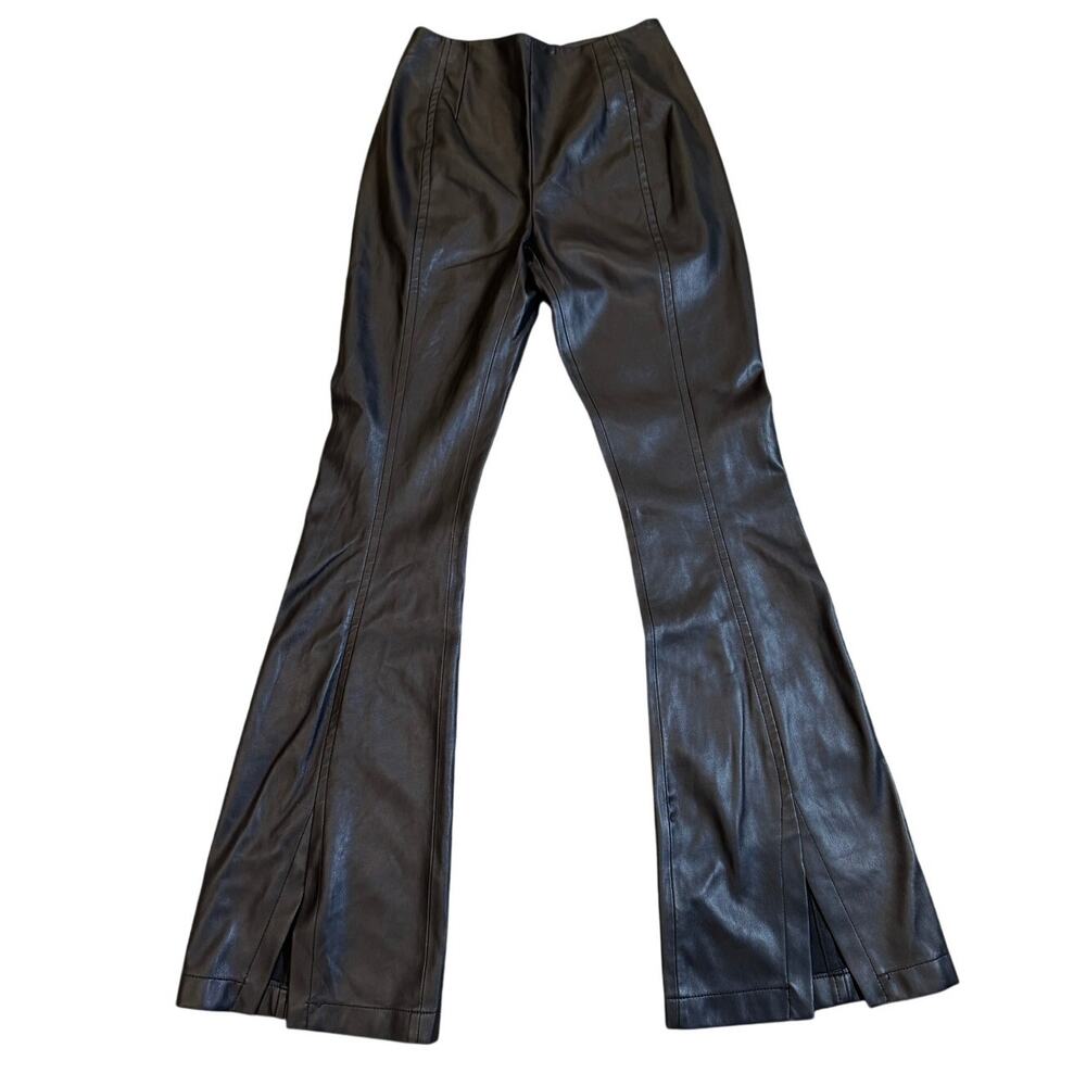 Free People We The Free Faux Leather Flare Pants